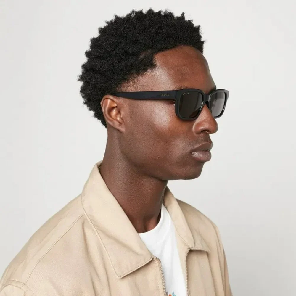 Gucci Sunglasses – Black Square Frame with Grey Lenses (GG1583S 001)
